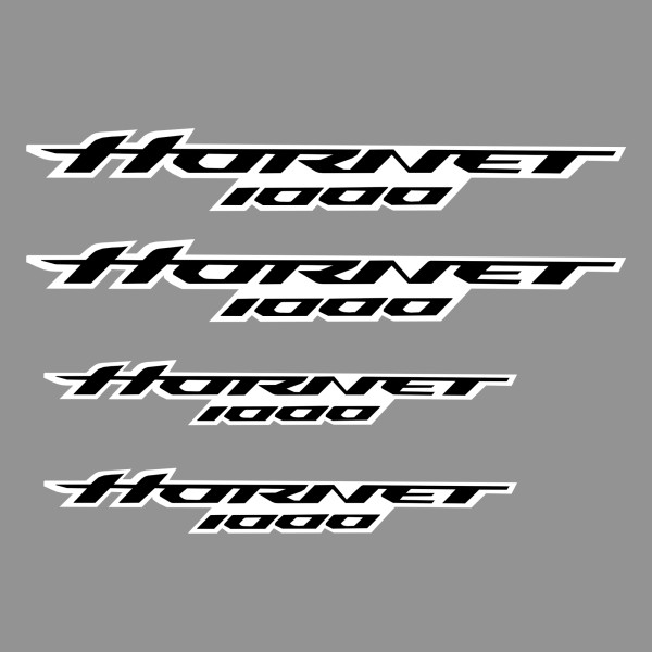 Pyramid Plastics Pyramid decals | black & white | honda cb 1000 hornet logo set of 4